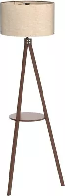 LEPOWER Tripod Floor Lamp Mid Century Standing Lamp With Shelf Modern Design W • $66.99