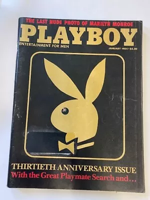 PLAYBOY MAGAZINE - JANUARY 1984 - 30TH ANNIV. EDITION/MARILYN MONROE  Like New • $14.99