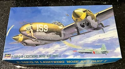 HASEGAWA #09163 P-38 F/H LIGHTNING NOSE ART PART 1 1/48 W/extra  Detailed Parts • $35.95