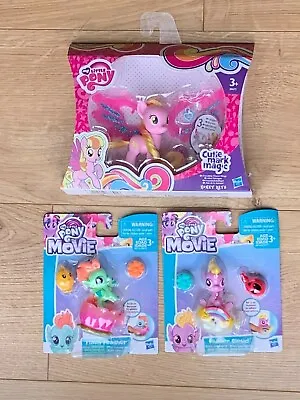 My Little Pony Charm Wings Honey Rays & 2 Mini Hippogriffs Flash & Flutter New • £21.99