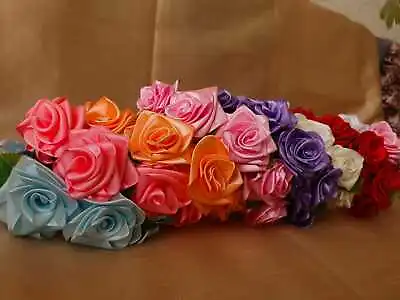 Ribbon Flower Girl Headband Floral Party Wedding Bride Community Handmade • £1.50
