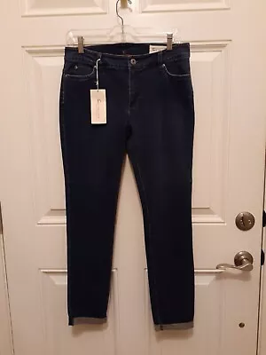 New Vince Camuto Two Jeans Sz 28 Women's Dk Blue 5pkt Skinny Jeans Comfort&class • $34