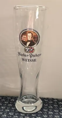 Hacker Pschorr Weisse Herb 0.5 L Germany 9 1/2  Tall Swirl Pilsner Beer Glass • $7.05