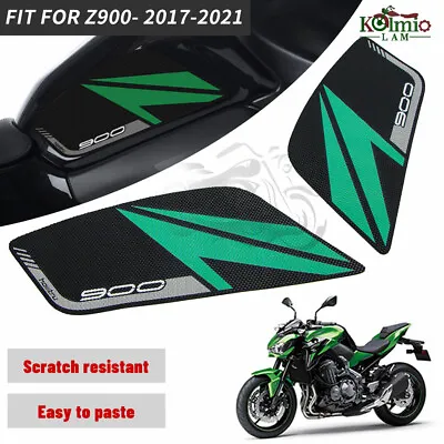 Tank Side Pad Sticker Knee Grip Traction Decal Fit For KAWASAKI Z900 2017-2021 • £16.78