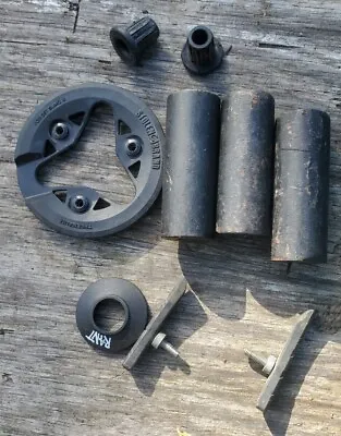 BMX Bike Parts Lot Animal Lite Odessey Pegs Stolen Sproket Guard Rant Hub Guard • $19.99