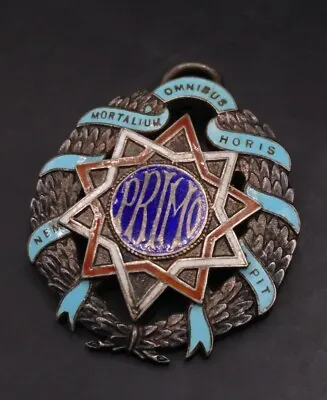 £40 • Buy 1937 Enamel Silver Primo Royal Order Buffalo Prince Of Wales Lodge No.1417 Medal