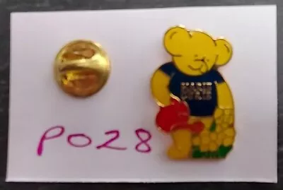 A Pre-owned - Enameled - Marie Curie - Teddy Bear - Lapel Pin Badge (P028) • £0.99