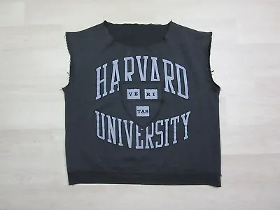 Harvard University Vintage 1980's Ivy League College USA Gray Sweatshirt Crest M • $27.98