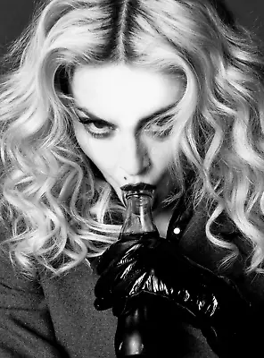 GLOSSY PHOTO PICTURE 8x10 Madonna Black And White • $3.98