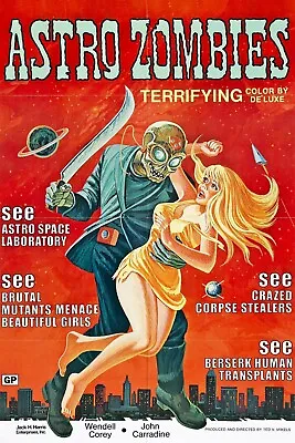 The Astro-Zombies - 1968 - Public Domain DVD • £5