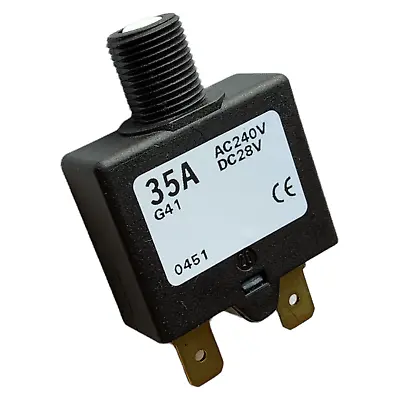 ETA Circuit Breaker Push To Reset Single Pole AC240V DC28V 35A Series 1658 • $6.99