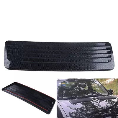 Car Bonnet Louver Hood Air Vent Grille Panel Scoop Louver Carbon Fiber Universal • $21.99