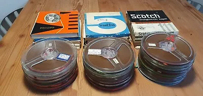 Large Quantity Of 7 Inch Reel To Reel Magnetic Tapes Various Makes.  • £25