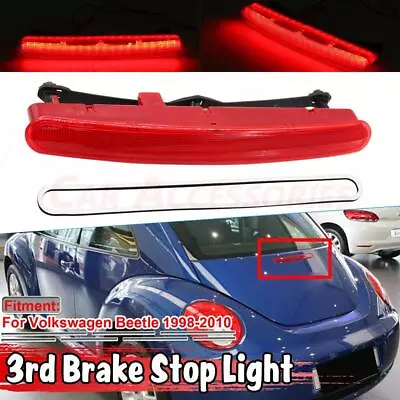 3RD Third Brake Stop Lamp Light Red For VW Beetle 1998-2010 2001 2002 1C0945097E • $22.59