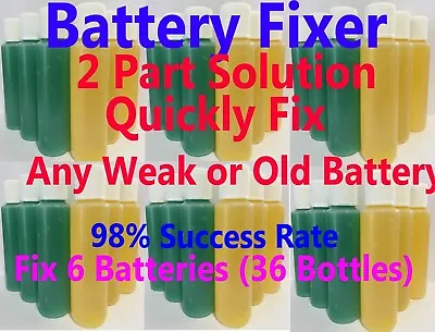 Golf Cart Battery Restore Refurbish Repair 6812 Volt EZGO Club (36 Bottles) • $49.22
