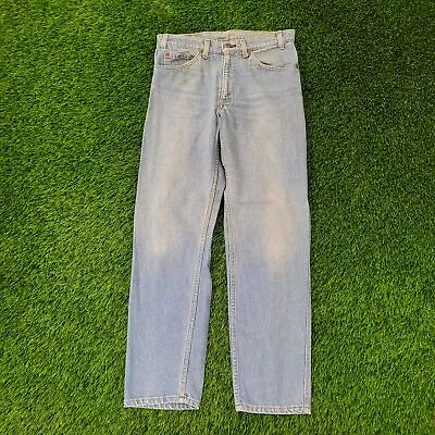 Vintage 511 LEVIS Orange-Tab Slim Straight Jeans 30x29 Faded-Thigh Stonewash USA • $49.99