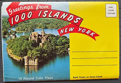 Vintage Souvenir Folder 1950-1960's Greetings From The 1000 Islands New York • $6.99