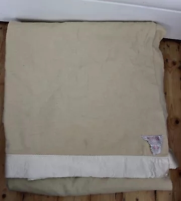 £14.99 • Buy Vintage Moderna All Wool Merino CC41 Huge Cream Blanket Wartime 40s 50s