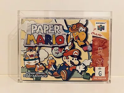 ⭐️ Nintendo 64: Paper Mario - COMPLETE - GREAT CONDITION - PAL - VERY RARE ⭐️ • $1299