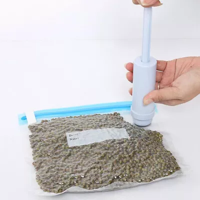 $7.27 • Buy 5PCS Packaging Bag+Food Vacuum Sealer Storage Saver Hand Pump Kitchen Orga H K1