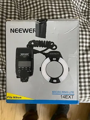 Neewer NW-14EXT  Macro TTL Ring Flash Light (Not Tested Sold As Is) • $25