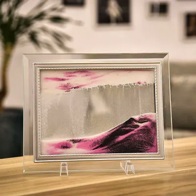 5 7 10 Inch Moving Liquid Sand Picture Frame Desk Decor Landscape Nature Gift • $25.57