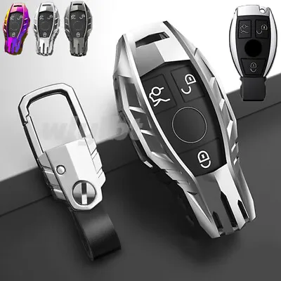 $30.18 • Buy For Mercedes Benz 3 Button Car Remote Key Fob Cover Case Shell Skin Zinc Alloy