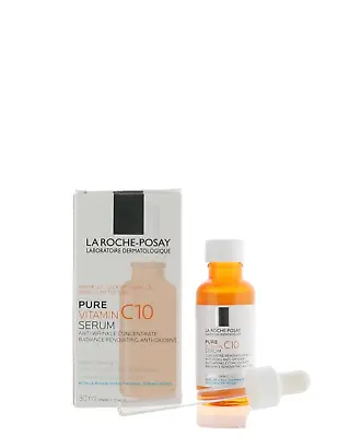 La Roche Posay 10% Pure Vitamin C Anti - Wrinkle Serum 30ml- Free Shipping • $49.32
