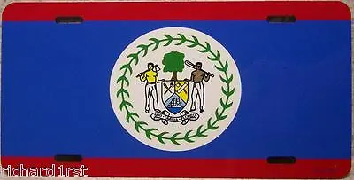 Aluminum National Flag Belize  License Plate  NEW • $17.50
