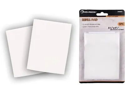 2 Pc 4 Inch Refill Pad Use With 4” Paint Pad For Wall Ceiling Cutting Painting • £5.99