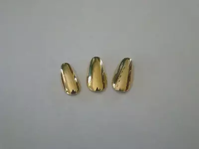 3/$25* Special Ass't Lifetime 14 Kt Gold Plated Reusable Fingernails/1 Med/2 Lge • $25