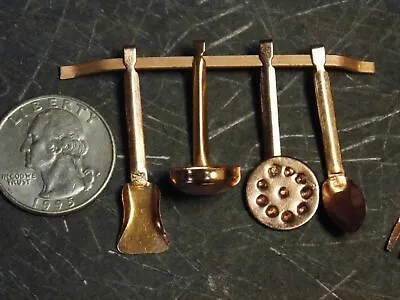 Dollhouse Miniature Kitchen Utensils Spoon Hanger 1:12 Scale C116 Dollys Gallery • $8.99