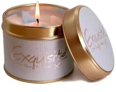 Lily Flame Scented Candle Tin - Exquisite - UK MADE • £11.97