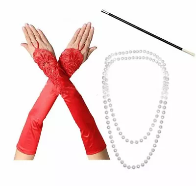 Lady Gatsby Fancy Dress Accessories Kit Flapper 20'S Charleston Girl Costume Set • £8.99