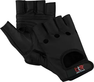 Men's Leather Driving Gloves Half Finger A Grade Cowhide Leather Fashion Classic • $21.99