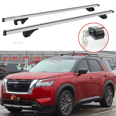 Car Roof Rack Cross Bars Luggage Carrier Lockable For Nissan Murano Pathfinder • $179.11