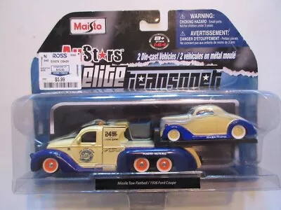 Maisto Elite Transports Missile Tow Flatbed/ 1936 Ford Coupe • $25