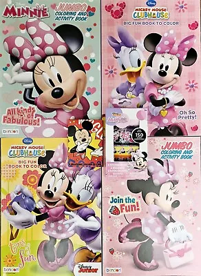 Disney Minnie Mouse Coloring & Activity Books SET OF 4 Crayons & 150+ Stickers! • $15.25