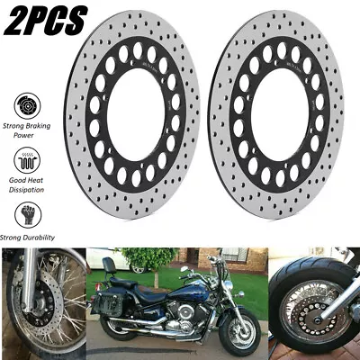 $128.14 • Buy Front Brake Rotors For Yamaha Road Star XV1600 XV1700 Silverado V-Star XVS 1100