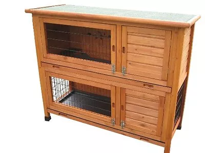 £334.99 • Buy Rabbit Hutches Hutch Deluxe Double Decker Rabbit / Guinea Hutch Run Runs Guinea