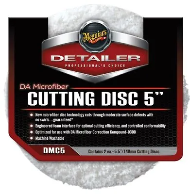 Meguiars DMC5 DA Microfiber Cutting Pad 5  2-Pack • $24.78