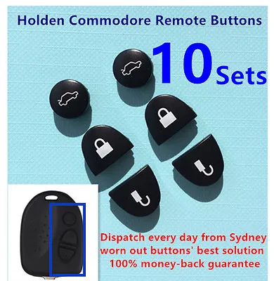 $16 • Buy 10 Sets Key Remote Buttons Holden Commodore Key Buttons VS VZ WH WK WL VT VX VY