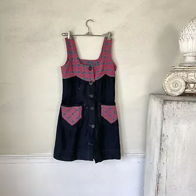 Vintage French Dress Small Plaid And Cotton CHARMING Clothing Clothes • $135