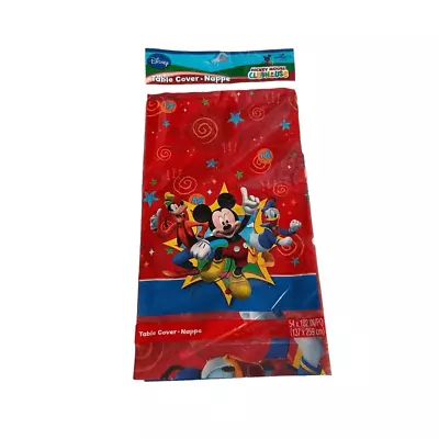 Disney Hallmark Mickey Mouse Club Plastic Tablecloth New Sealed • $10
