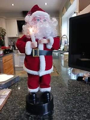 Father Christmas Figure With Illuminated Candle • £7.50