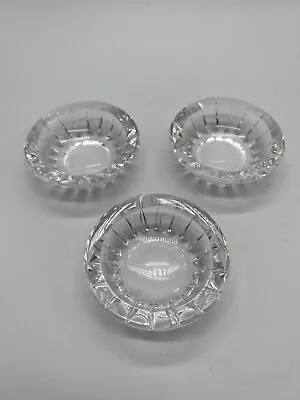 $34 • Buy Val St Lambert Balmoral Crystal Ashtray Signed Signed Blown Glass Belgium X3