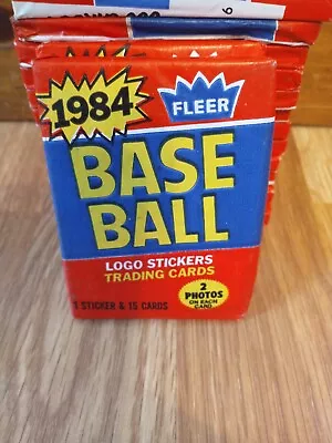 1984 Fleer Baseball Cards Wax Pack Vintage Unopened Don Mattingly Rookie Year • $13.75