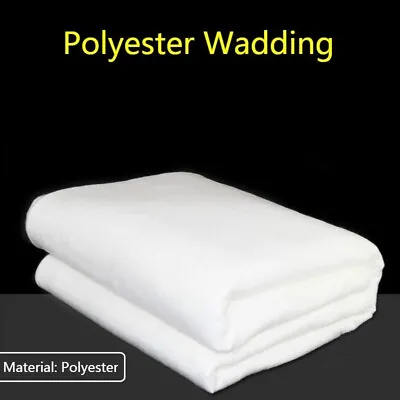 £11.40 • Buy Polyester Wadding 4oz 6oz 8oz For Quilting Crafts Padding Upholstery Batting