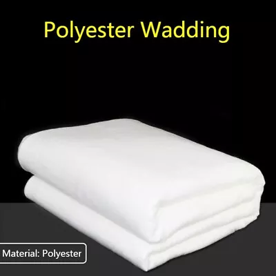 Polyester Wadding 4oz 6oz 8oz For Quilting Crafts Padding Upholstery Batting • £11.40