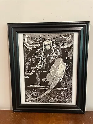 Little Mermaid & Sea Witch Framed Art 10x12 Harry Clarke Hans Christian Andersen • $32.99